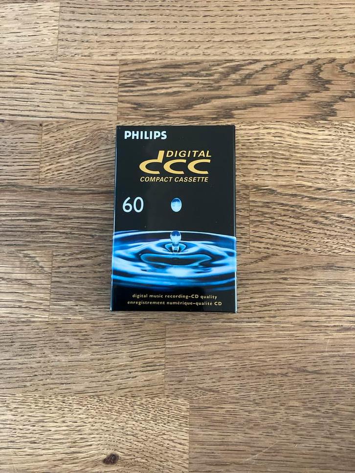 Philips Digital Compact Cassette (DCC) 60 - Nieuw in verpakk, Cd's en Dvd's, Cassettebandjes, Nieuw in verpakking, Onbespeeld