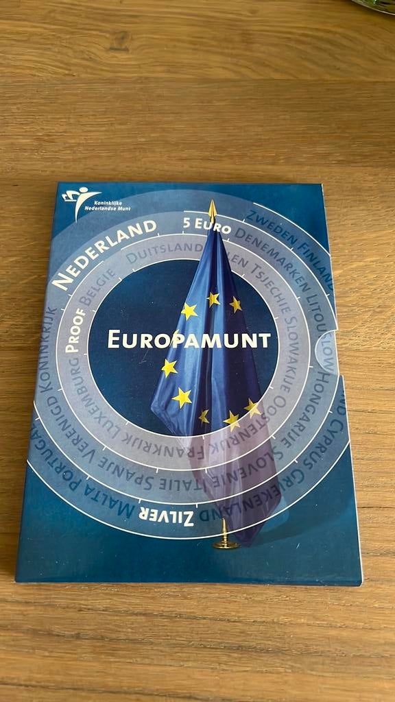 Europamunt Vijfje 5 euro zilver proof, Ophalen of Verzenden, Koningin Beatrix, Euro's, Zilver