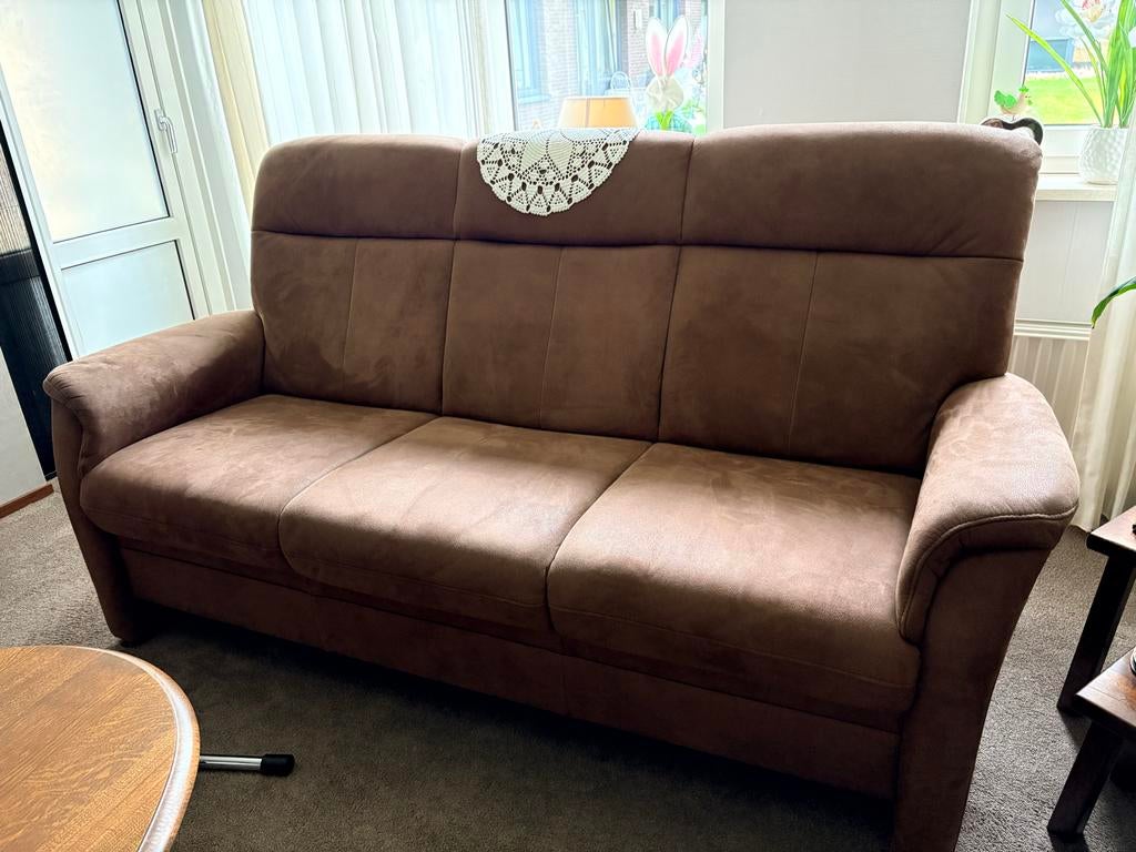 3-zitsbank met 2 fauteuils, Huis en Inrichting, Ophalen, Gebruikt, Stof