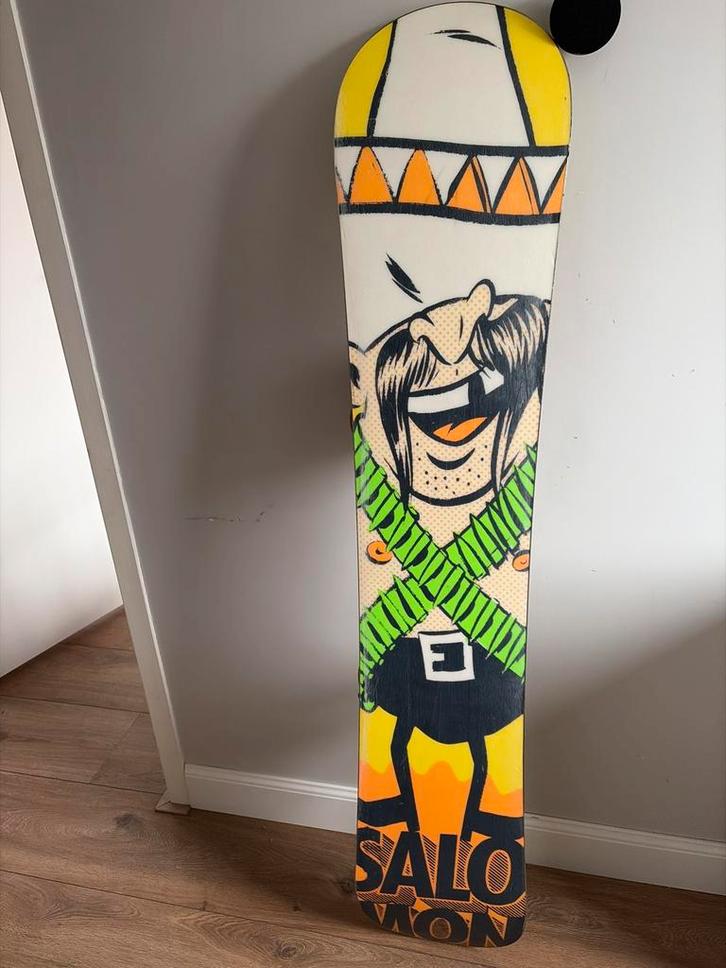 Salomon Sanchez snowboard met bindingen, Sport en Fitness, Snowboarden, Gebruikt, Board, Ophalen