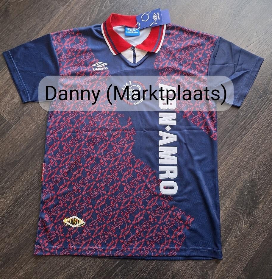 Ajax 1994/1995 shirt Kluivert (retro / vintage / uitshirt), Sport en Fitness, Voetbal, Maat M, Verzenden, Nieuw, Shirt