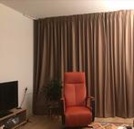 GORDIJNEN: Bruine half verduisterende kamerhoge gordijnen., Huis en Inrichting, Ophalen, Gebruikt, Bruin, 200 cm of meer