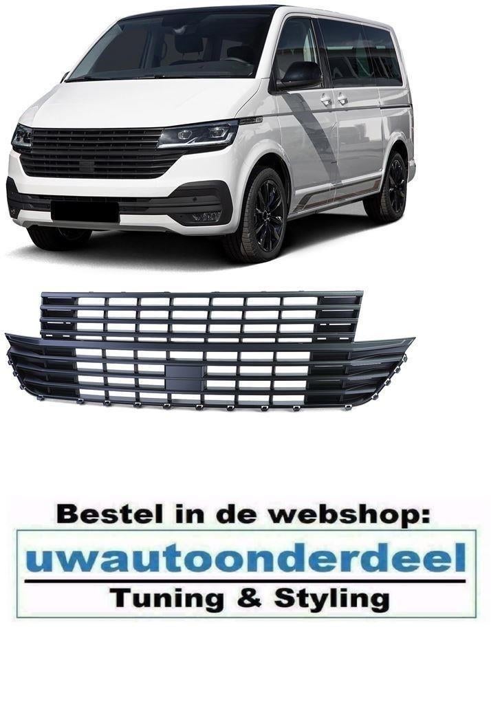 Grill Zonder Embleem Mat Zwart Geschikt Voor Vw Transporter, Auto diversen, Tuning en Styling, Verzenden