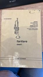 Fanfare deel 1 - Speel- en studieboek koperblazers, Gebruikt, Klassiek, Les of Cursus, Ophalen of Verzenden