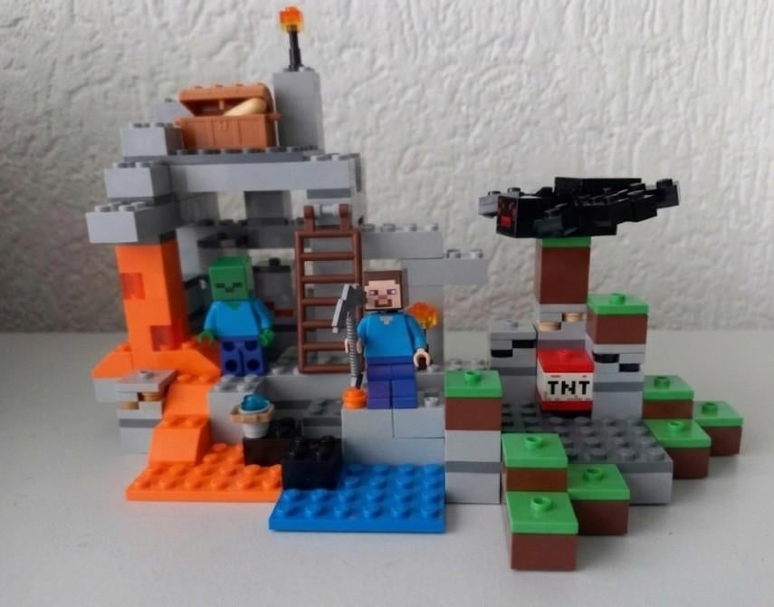 Lego Minecraft (21113) De Grot, Compleet, Lego, Ophalen of Verzenden, Zo goed als nieuw