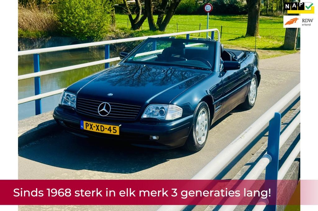 Mercedes-Benz SL-klasse Cabrio 500 AUTOMAAT! Dealer ONDERHOU, Auto's, Achterwielaandrijving, 320 pk, Zwart, Bedrijf