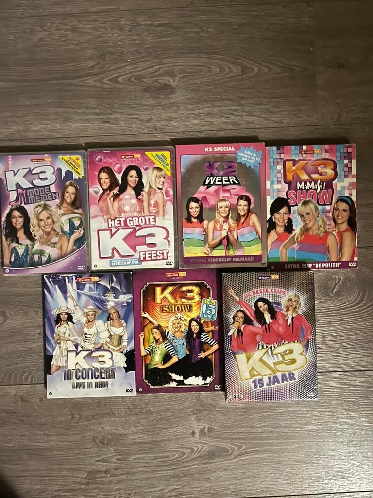 K3 dvd’s studio100, Cd's en Dvd's, Dvd's | Kinderen en Jeugd, Alle leeftijden, Ophalen of Verzenden, Gebruikt