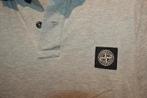 Stone Island grijze polo rood accent kraag en mouwen S, Verzenden, Grijs, Maat 46 (S) of kleiner, Stone Island