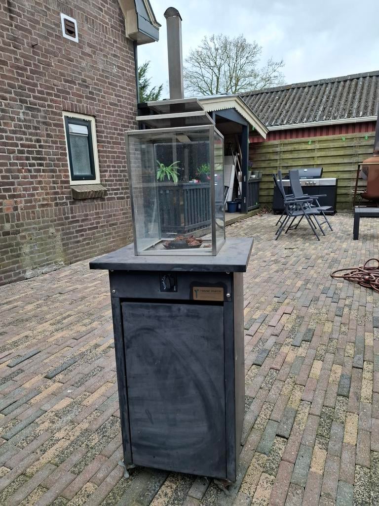 Buiten sierhaard op gas - Sfeervolle terrasverwarming, Tuin en Terras, Tuinhaarden, Gebruikt, Ophalen