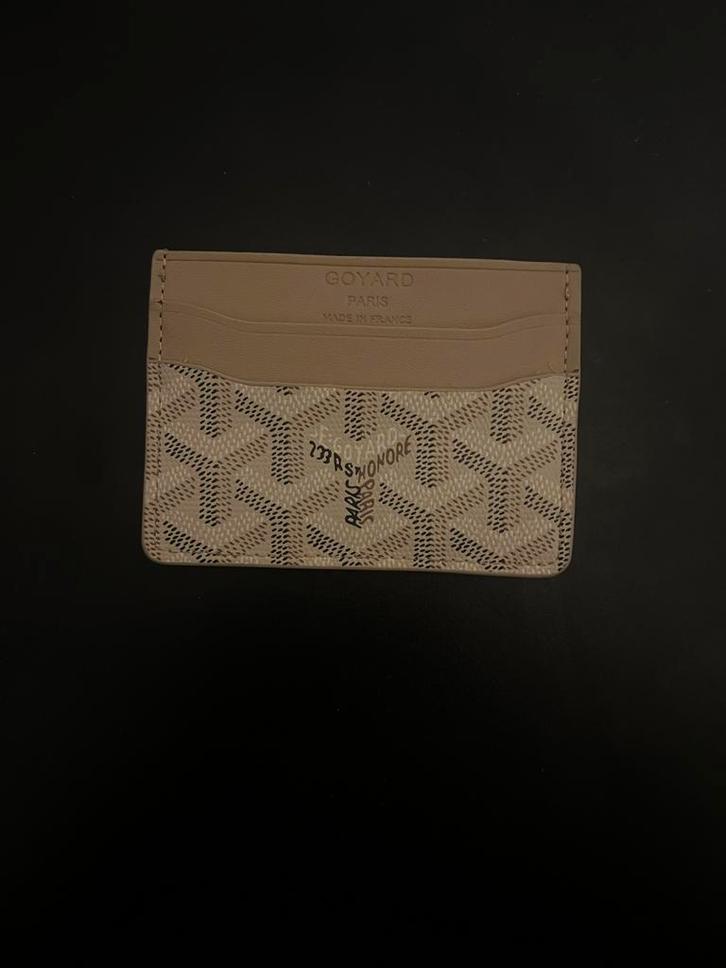 Goyard Kaarthouder, Sieraden, Tassen en Uiterlijk, Portemonnees, Zo goed als nieuw, Overige merken, Beige, Leer, Ophalen of Verzenden