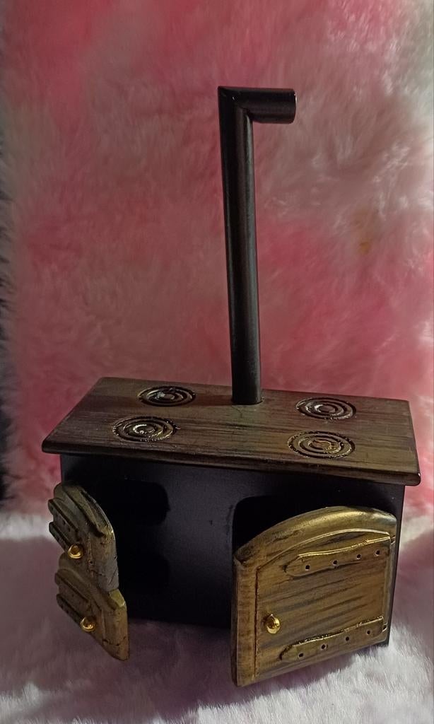 Poppenhuis gas fornuis hout, Verzamelen, Poppenhuizen en Toebehoren, Ophalen of Verzenden, Poppenhuis