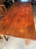 TOPAANBIEDING! Teakhouten eettafel 200 x 90 cm, Ophalen, Gebruikt, Koloniaal, Teakhout