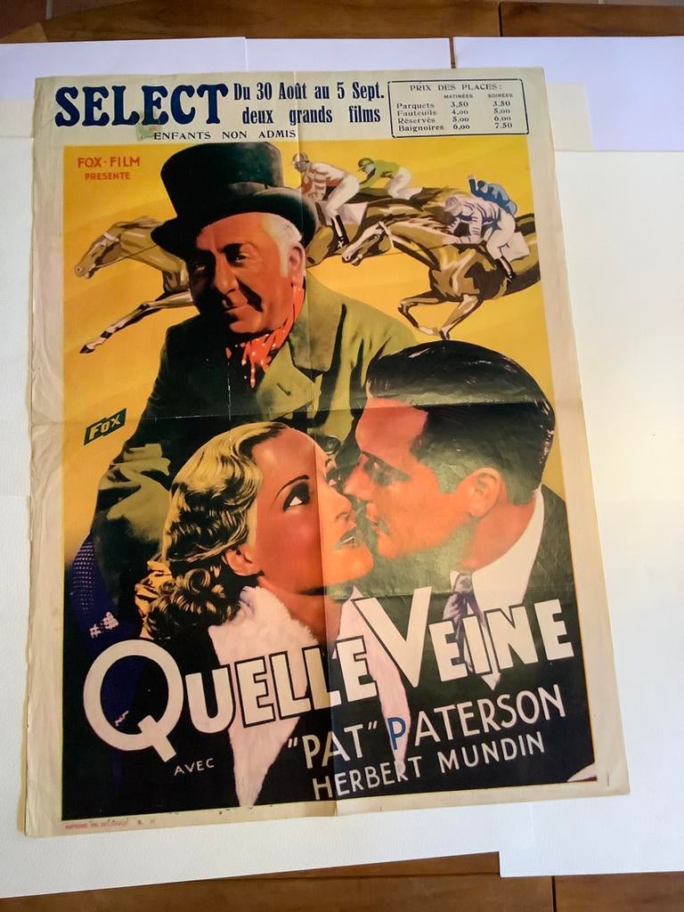 100-tal oude cinema affiches uit verzameling, Verzamelen, Posters, Ophalen of Verzenden, Zo goed als nieuw, Film en Tv