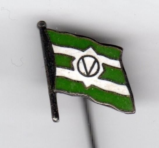 Speldje REDERIJ VAN OMMEREN ROTTERDAM EMAILLE SCHEEPSVLAG, Verzamelen, Ophalen of Verzenden, Gebruikt, Overige onderwerpen