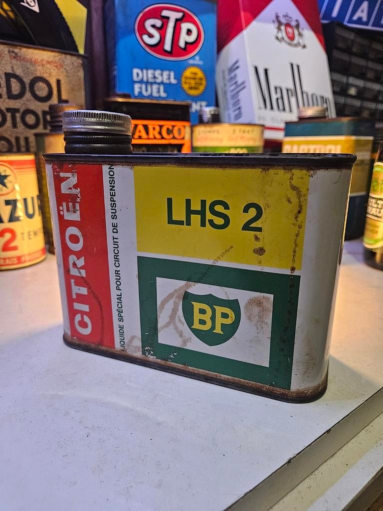 Olieblik Citroën BP Olieblik LHS 2 garageblik, Verzamelen, Ophalen of Verzenden, Overige
