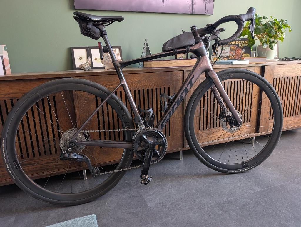 Giant Defy advanced 1, shimano di2 en Carbon wielen, Ophalen, 28 inch, Carbon, Heren