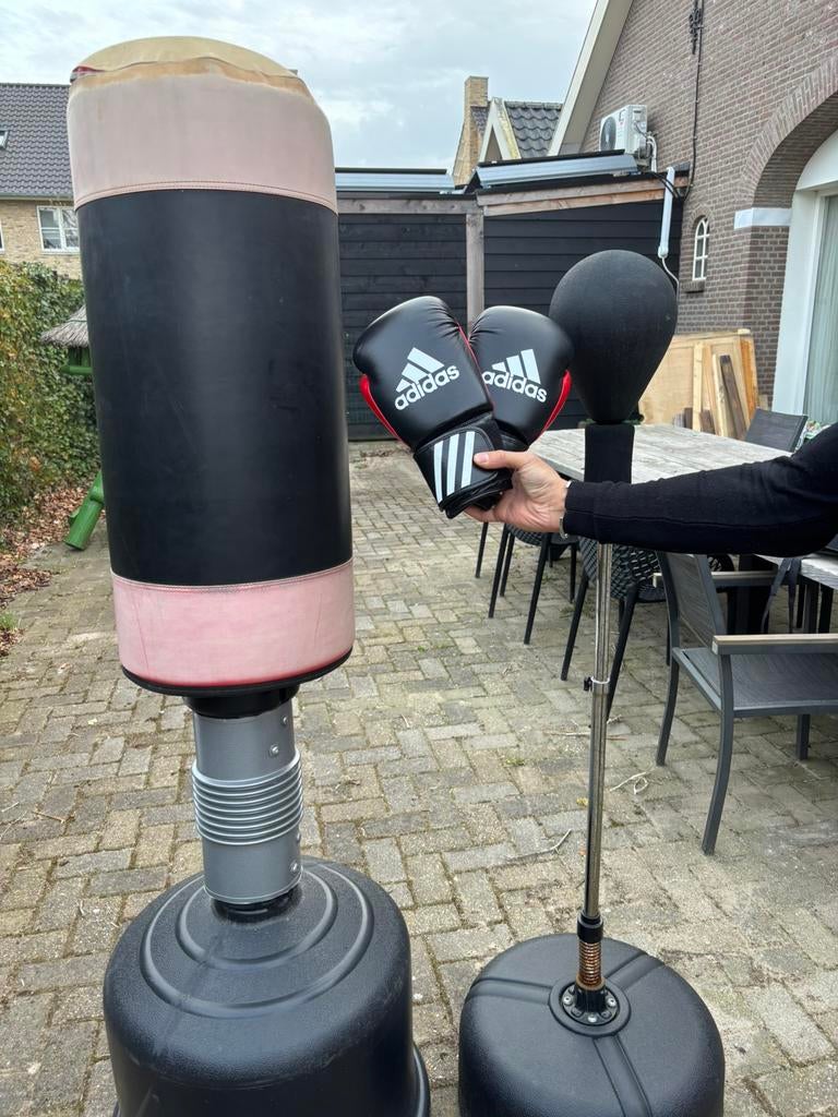 Bokshandschoenen, bokszak, boksbal set, Sport en Fitness, Boksen, Ophalen, Gebruikt, Boks-accessoire