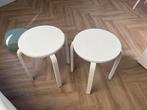 2 witte Ikea Frosta krukjes, Ophalen of Verzenden, Gebruikt, Hout