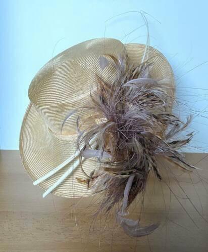 Witheley hoed maat 54, Kleding | Dames, Hoeden en Petten, Zo goed als nieuw, Hoed, 55 cm (S, 6⅞ inch) of minder, Ophalen of Verzenden