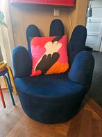Vintage Handstoel - Blauw, Huis en Inrichting, Fauteuils, Ophalen, Gebruikt, Vintage, 75 tot 100 cm