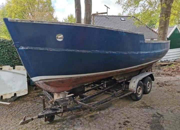 Casco polyester boot, sloep, semi cabin, Watersport en Boten, Bootonderdelen, Gebruikt, Overige typen, Motorboot, Ophalen