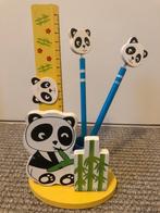 Houten bureauset - Panda thema, Kinderen en Baby's, Kinderkamer | Inrichting en Decoratie, Ophalen of Verzenden, Gebruikt, Overige typen