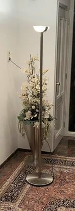 Stainless Steel And Glass Floor Lamp,Holtkotter,Germany,1980, Huis en Inrichting, Ophalen, Zo goed als nieuw, Glas, 150 tot 200 cm