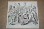 Antieke gravure - Afgoden van Egypte - 1873 !!, Antiek en Kunst, Ophalen of Verzenden