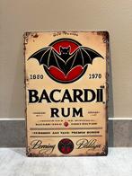 Mancave Bar Café Wanddecoratie metalen bordje Bacardi Rum, Ophalen of Verzenden, Zo goed als nieuw, Reclamebord