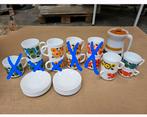 Verzameling vintage arcopal servies en theeglazen, Ophalen of Verzenden, Glas, Overige stijlen, Kop(pen) en/of Schotel(s)