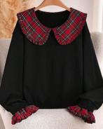 Top Loua Zwart (44-52), Kleding | Dames, Grote Maten, Verzenden, Nieuw, Zwart, Shirt of Top