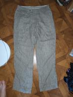 Hiltl linnen broek maat L, Maat 52/54 (L), Beige, Hiltl, Ophalen of Verzenden