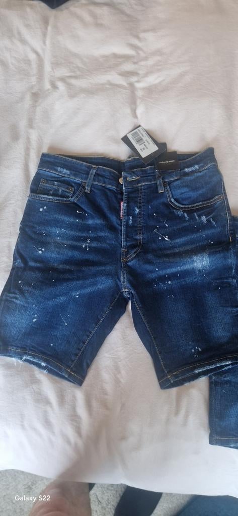 Dsquared korte spijkerbroeken, Ophalen of Verzenden, Blauw, W32 (confectie 46) of kleiner