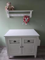 Commode met wandplank - Wit, Ophalen, Gebruikt, 50 tot 70 cm, 100 cm of meer