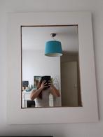 Grote witte houten spiegel – stijlvol en tijdloos design, Ophalen of Verzenden, Zo goed als nieuw, 75 tot 100 cm, Minder dan 100 cm