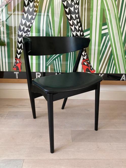 Sibast No.7 (as new- leather seat), Huis en Inrichting, Stoelen, Zo goed als nieuw, Eén, Hout, Leer, Zwart, Ophalen