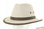 Outdoor gleufhoed Hatland Wadson beige wit katoen 61,5 = XL, Kleding | Heren, Hoeden en Petten, 60 cm (XL, 7½ inch) of meer, Hoed