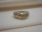 Zilveren modernist ring Maat 17,5 nr.1699, Verzenden, Zo goed als nieuw, 17 tot 18, Dame
