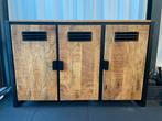 Mango Houten Dressoir Kast - robuust en stijlvol tegelijk!, Ophalen, 25 tot 50 cm, Overige houtsoorten, Robuust, industrieel en warm
