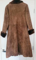 Camelkleurige vintage Lammy Coat suède, Kleding | Dames, Bruin, Verzenden, Maat 42/44 (L), Calw Flor