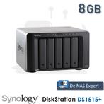 Synology DiskStation DS1515+ 8GB refurbished met DSM 7.3!, Computers en Software, NAS, Info@synology.com, Synology, Refurbished