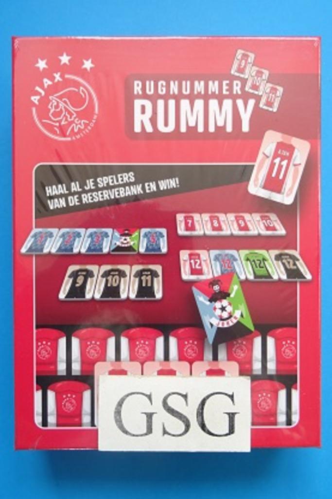 Ajax rugnummer rummy nr. BNF0609-00, Hobby en Vrije tijd, Gezelschapsspellen | Overige, Nieuw, Ophalen