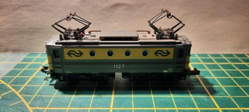 Minitrix NS loc 1127 N-spoor, Hobby en Vrije tijd, Modeltreinen | N-Spoor, Gebruikt, Locomotief, Gelijkstroom, Trix, Analoog, NS