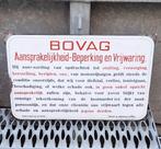 Bovag emaille bord, Aansprakelijk-Beperking en Vrijwaring🚘, Verzamelen, Merken en Reclamevoorwerpen, Reclamebord, Gebruikt, .