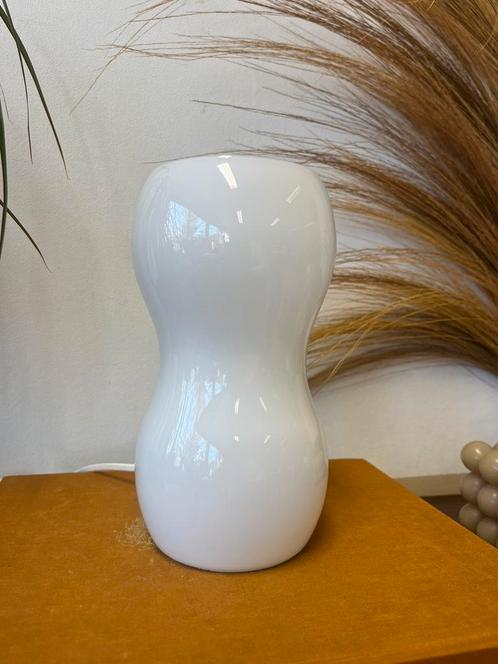 Vintage Ikea lamp pinda lamp glas wit Kvintant designlamp, Huis en Inrichting, Lampen | Tafellampen, Zo goed als nieuw, Minder dan 50 cm