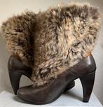 Grotesque. Leren laarsjes. Mt 39., Grotesque, Bruin, Lage of Enkellaarzen, Ophalen of Verzenden