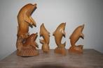 Dolfijnen/hout /Decoratie, Ophalen, Zo goed als nieuw