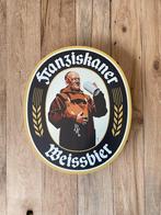 Reclamebord logo Franziskaner 40x50cm aluminium, Verzamelen, Biermerken, Verzenden, Nieuw, Reclamebord, Plaat of Schild, Overige merken
