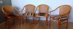eetkamerstoelen webbing rug, Huis en Inrichting, Stoelen, Ophalen, Gebruikt, Hout, Vier