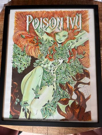 Poison Ivy handgetekende poster beschikbaar voor biedingen